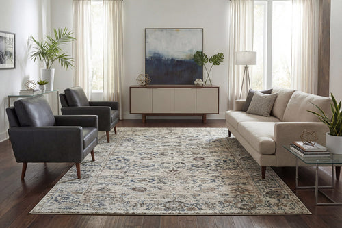 Dynamic Rugs Venedik 17770-150 Cream/Blue Rug