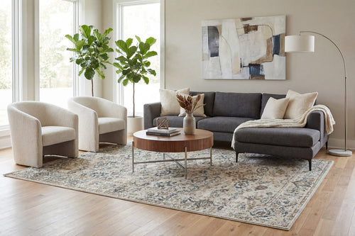 Dynamic Rugs Venedik 17770-150 Cream/Blue Rug