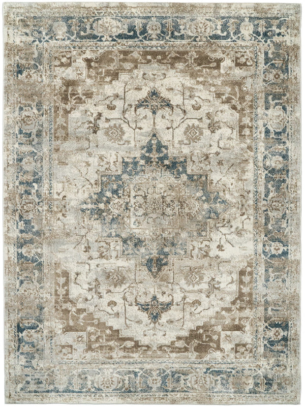 Dynamic Rugs Venedik 17778-158 Cream/Navy/Beige Rug