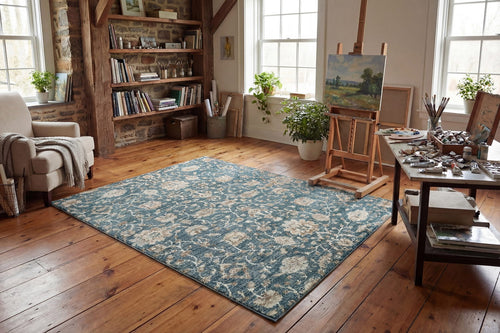 Dynamic Rugs Venedik 17784-510 Blue/Cream Rug