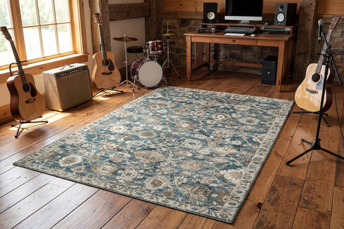 Dynamic Rugs Venedik 17785-518 Blue/Cream/Beige Rug