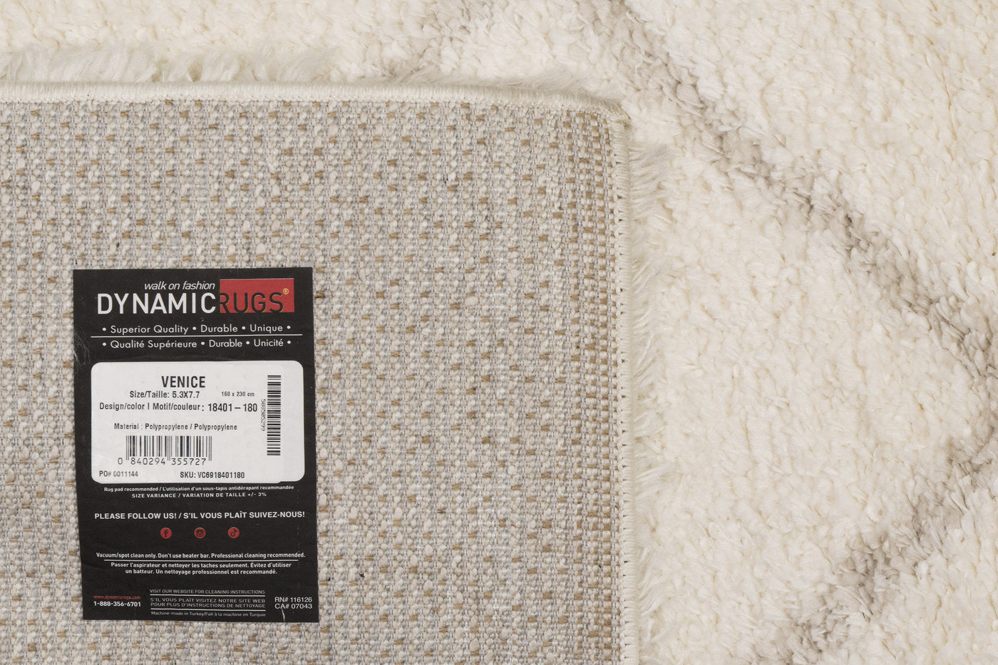 Dynamic Rugs Venice 18401-180 Cream/Beige Rug