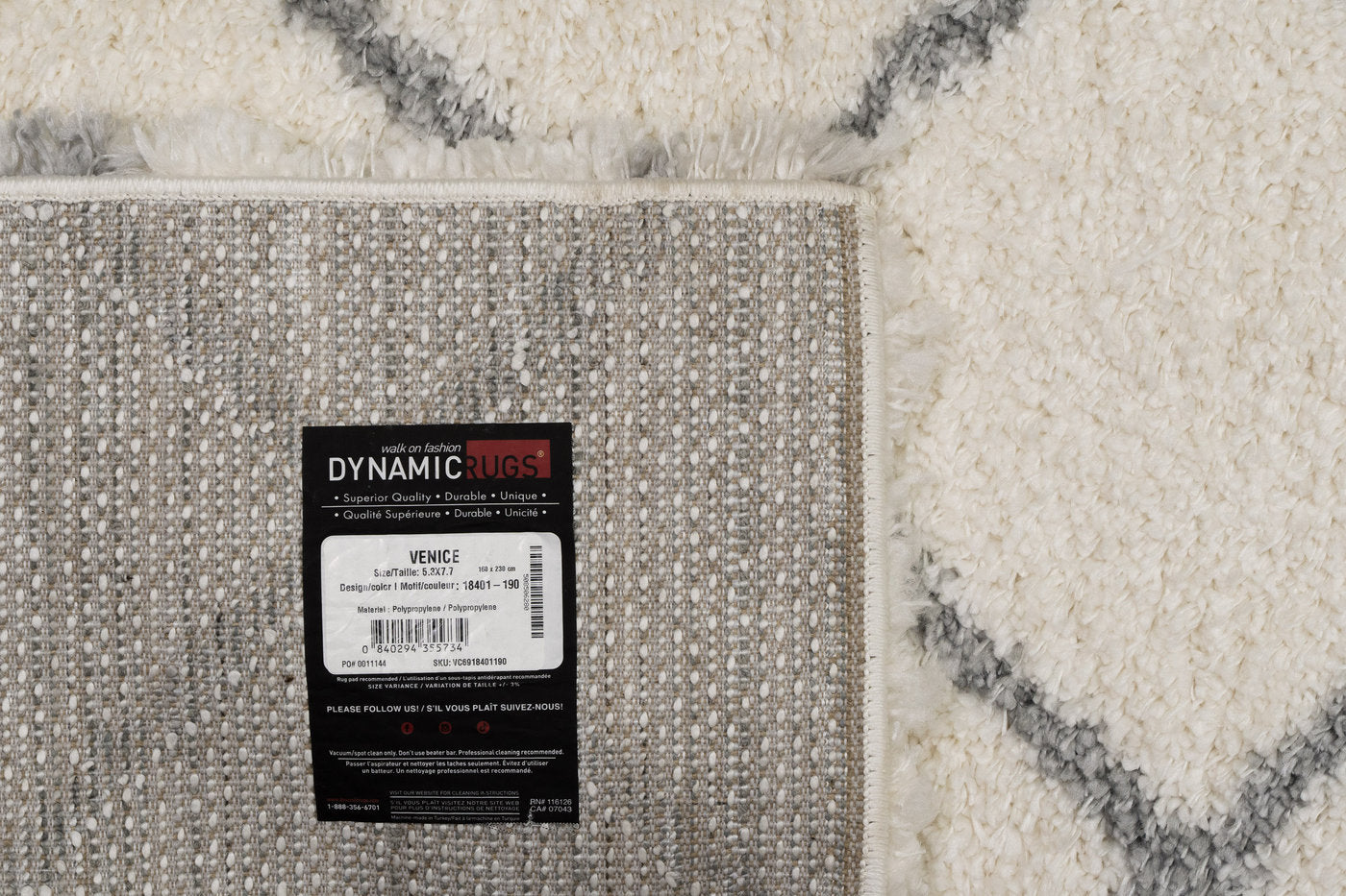 Dynamic Rugs Venice 18401-190 Cream/Grey Rug