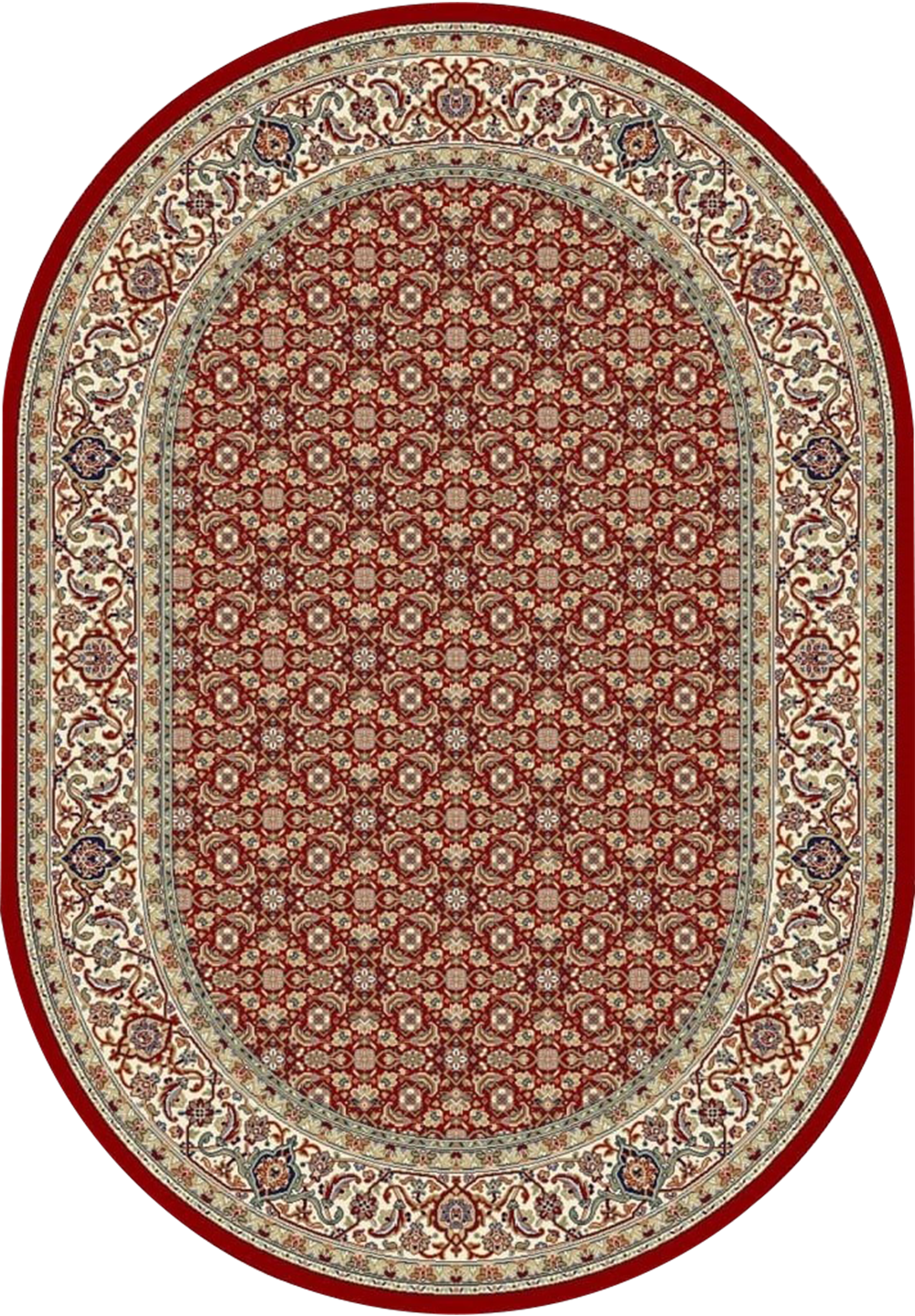 Dynamic Rugs Ancient Garden 57011-1414 Red/Ivory Rug