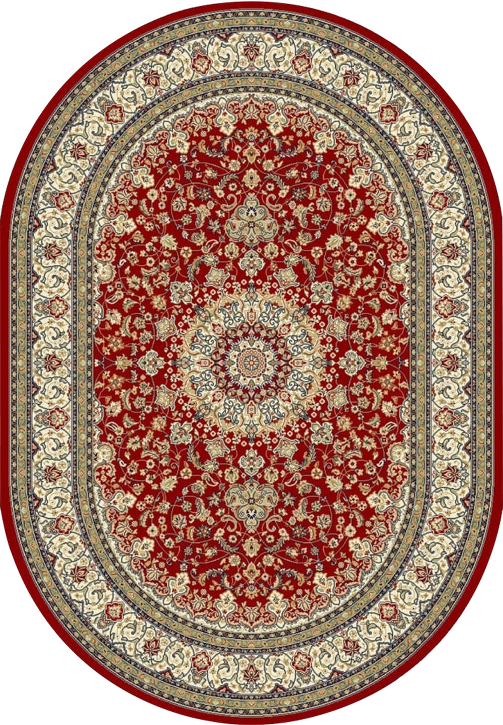 Dynamic Rugs Ancient Garden 57119-1414 Red/Ivory Rug