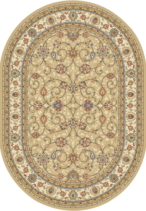 Dynamic Rugs Ancient Garden 57120-2464 Light Gold/Ivory Rug