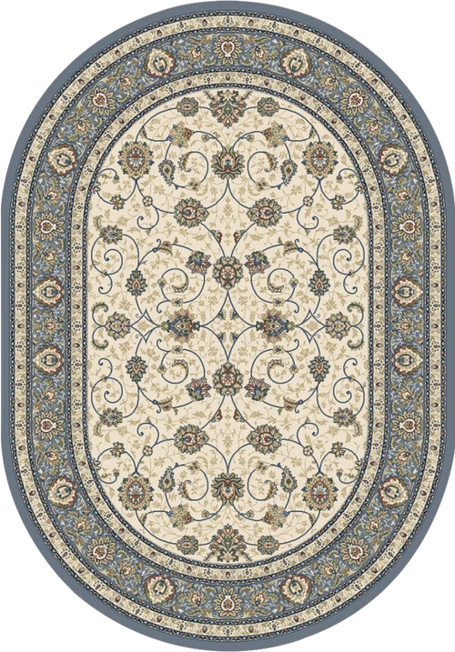 Dynamic Rugs Ancient Garden 57120-6454 Ivory/Light Blue Rug