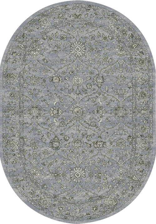 Dynamic Rugs Ancient Garden 57136-4646 Steel Blue/Cream Rug