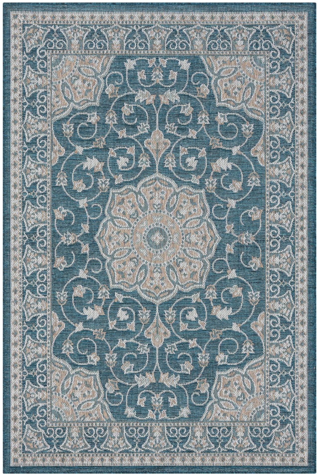 American cover design / Persian weavers Coastal 668 Turquoise Rug