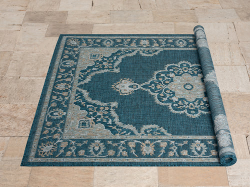 American cover design / Persian weavers Coastal 672 Turquoise Rug