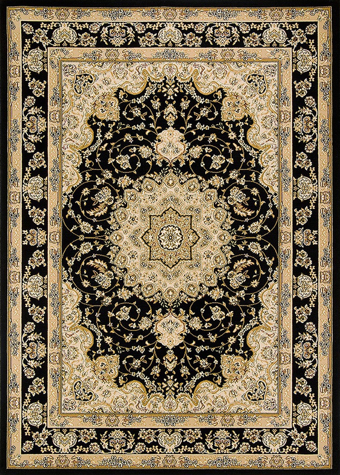 American cover design / Persian weavers Elegance 217 Black Rug