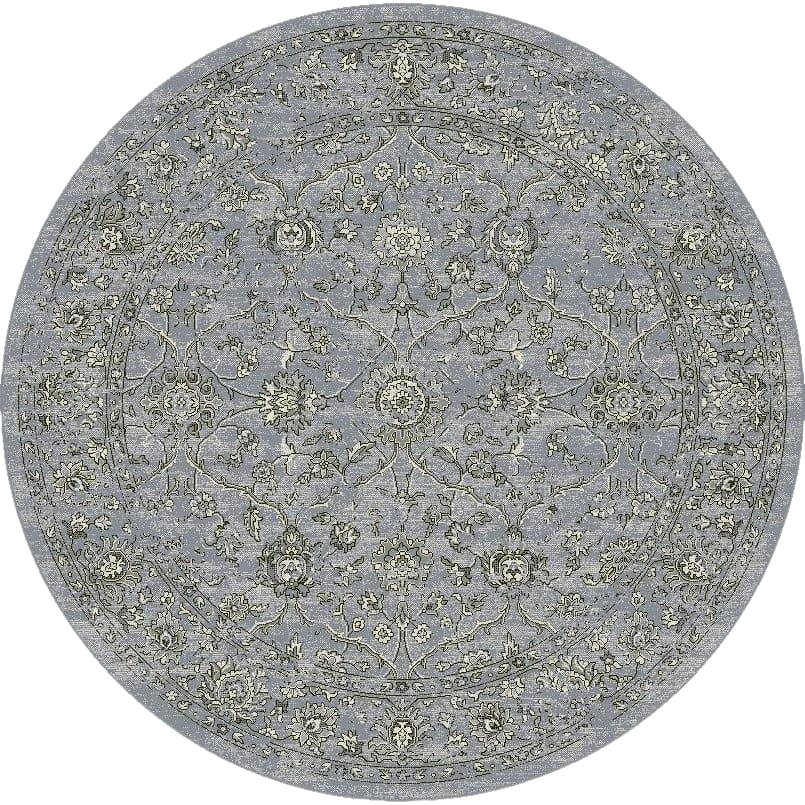 Dynamic Rugs Ancient Garden 57136-4646 Steel Blue/Cream Rug