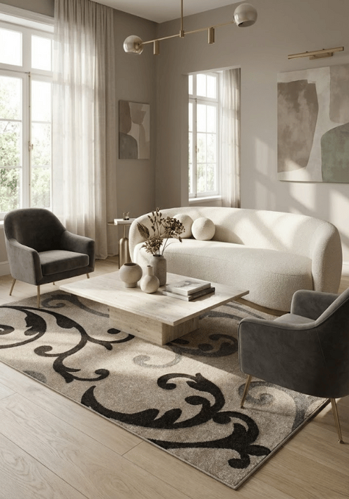 American cover design / Persian weavers Hollywood 290 Champaign Rug