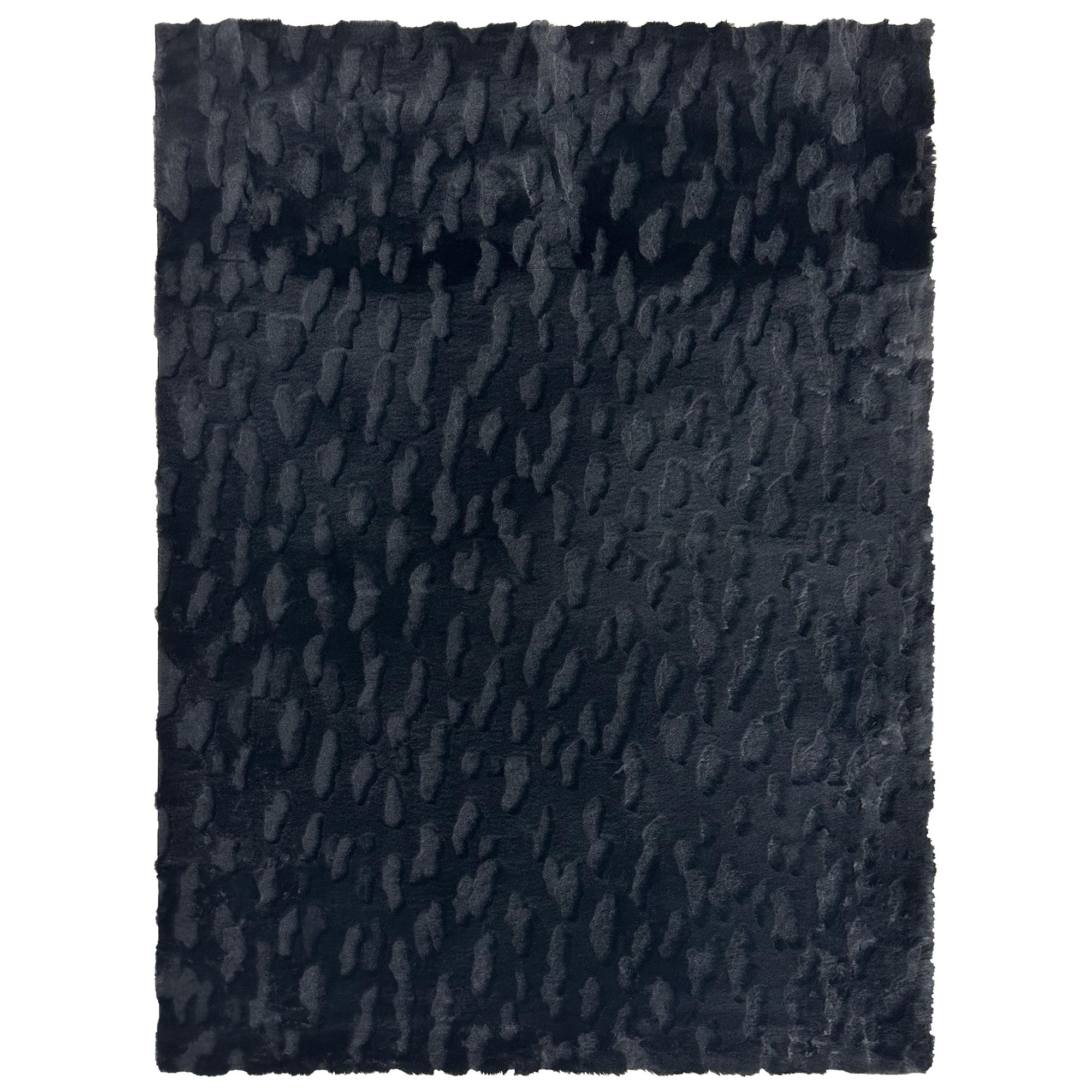 Sculpted Bunny 50 Black Rug