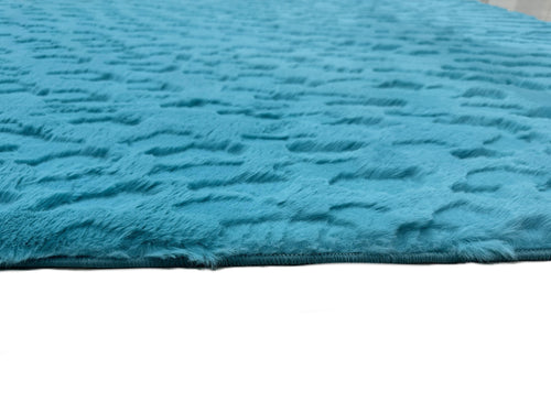 American cover design / Persian weavers Sculpted Bunny 50 Turquoise Rug