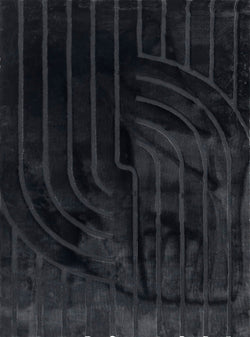 American cover design / Persian weavers Sculpted Bunny 51 Black Rug