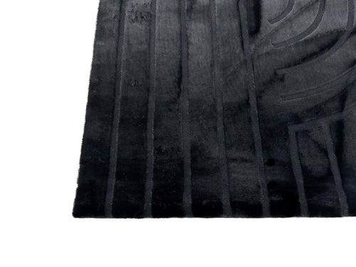 American cover design / Persian weavers Sculpted Bunny 51 Black Rug