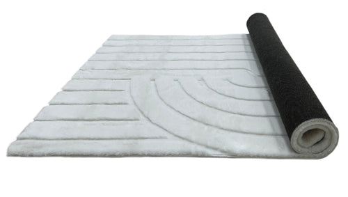 American cover design / Persian weavers Sculpted Bunny 51 Snow Rug