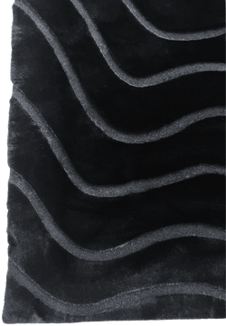 American cover design / Persian weavers Sculpted Bunny 53 Black Rug