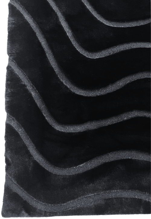 American cover design / Persian weavers Sculpted Bunny 53 Black Rug