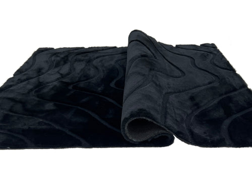 American cover design / Persian weavers Sculpted Bunny 53 Black Rug