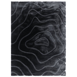 American cover design / Persian weavers Sculpted Bunny 53 Black Rug