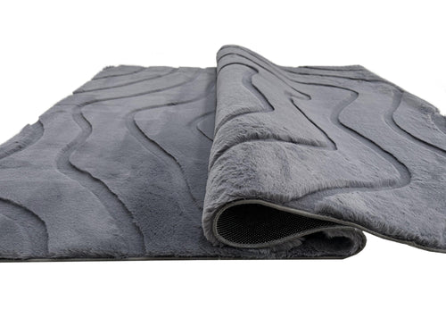 American cover design / Persian weavers Sculpted Bunny 53 Graphite Rug