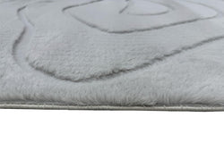 American cover design / Persian weavers Sculpted Bunny 53 Silver Rug