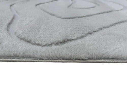 American cover design / Persian weavers Sculpted Bunny 53 Silver Rug