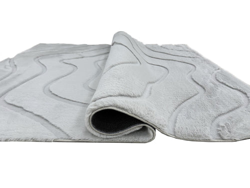 American cover design / Persian weavers Sculpted Bunny 53 Silver Rug