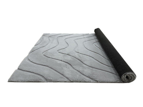 American cover design / Persian weavers Sculpted Bunny 53 Silver Rug