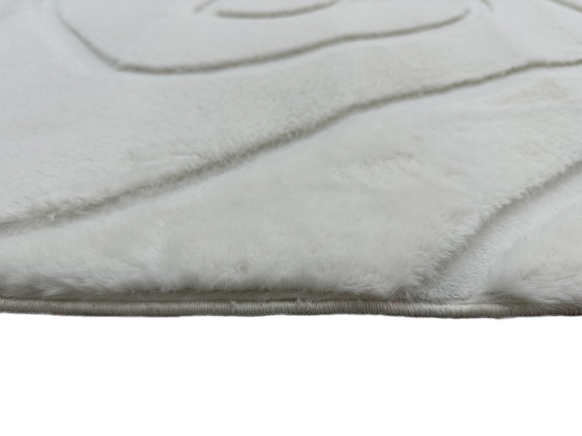 Sculpted Bunny 53 Snow Rug