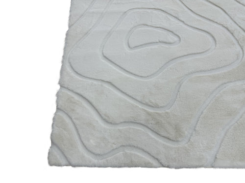 American cover design / Persian weavers Sculpted Bunny 53 Snow Rug