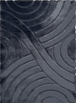 American cover design / Persian weavers Sculpted Bunny 54 Black Rug