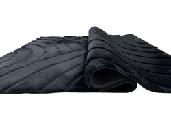 American cover design / Persian weavers Sculpted Bunny 54 Black Rug