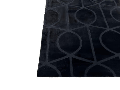 American cover design / Persian weavers Sculpted Bunny 55 Black Rug