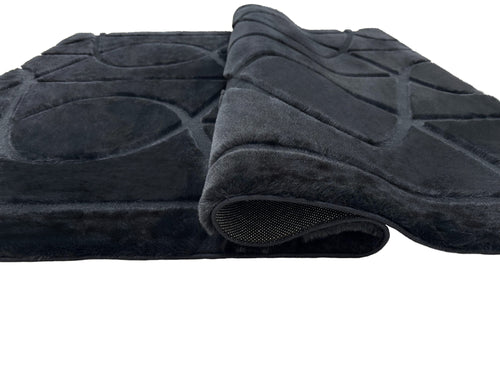 American cover design / Persian weavers Sculpted Bunny 55 Black Rug