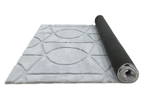 American cover design / Persian weavers Sculpted Bunny 55 Silver Rug