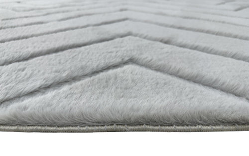 American cover design / Persian weavers Sculpted Bunny 56 Silver Rug