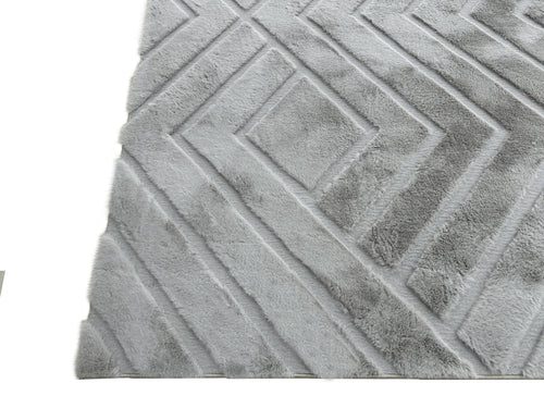 American cover design / Persian weavers Sculpted Bunny 56 Silver Rug