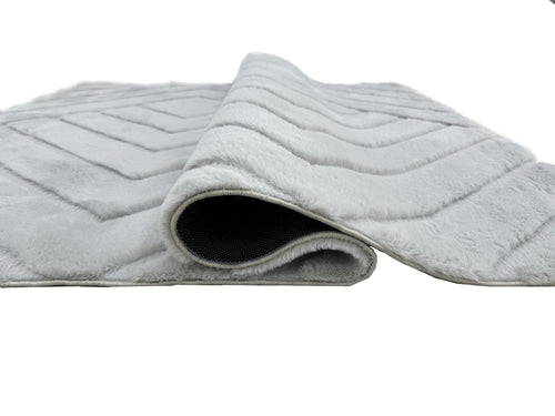 American cover design / Persian weavers Sculpted Bunny 56 Silver Rug