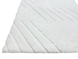 American cover design / Persian weavers Sculpted Bunny 56 Snow Rug