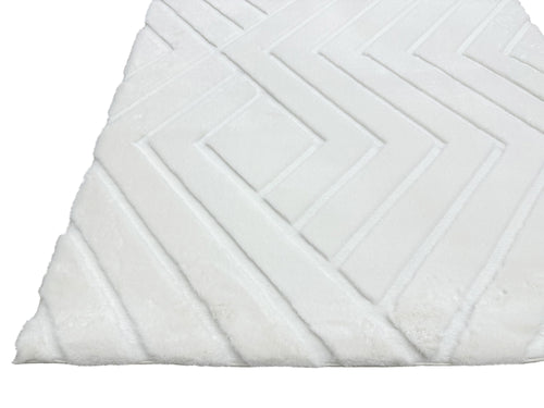 American cover design / Persian weavers Sculpted Bunny 56 Snow Rug