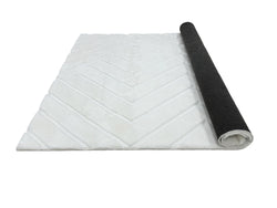 American cover design / Persian weavers Sculpted Bunny 56 Snow Rug