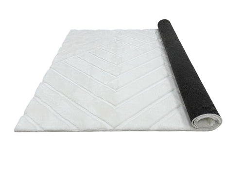 American cover design / Persian weavers Sculpted Bunny 56 Snow Rug