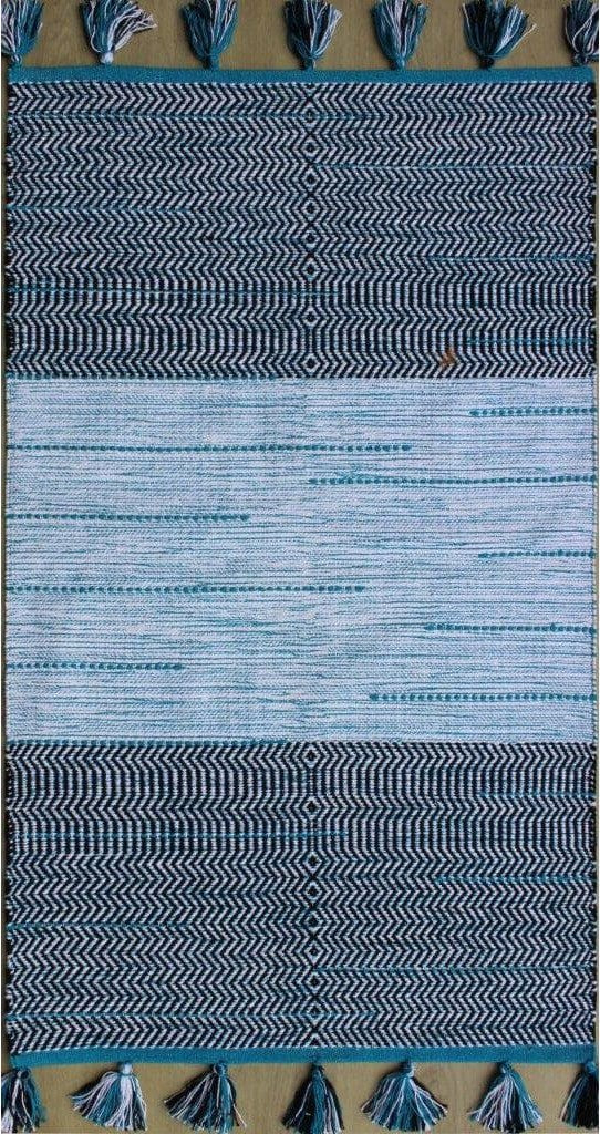 Chandra Zyaya TAN-45928 Blue Rug