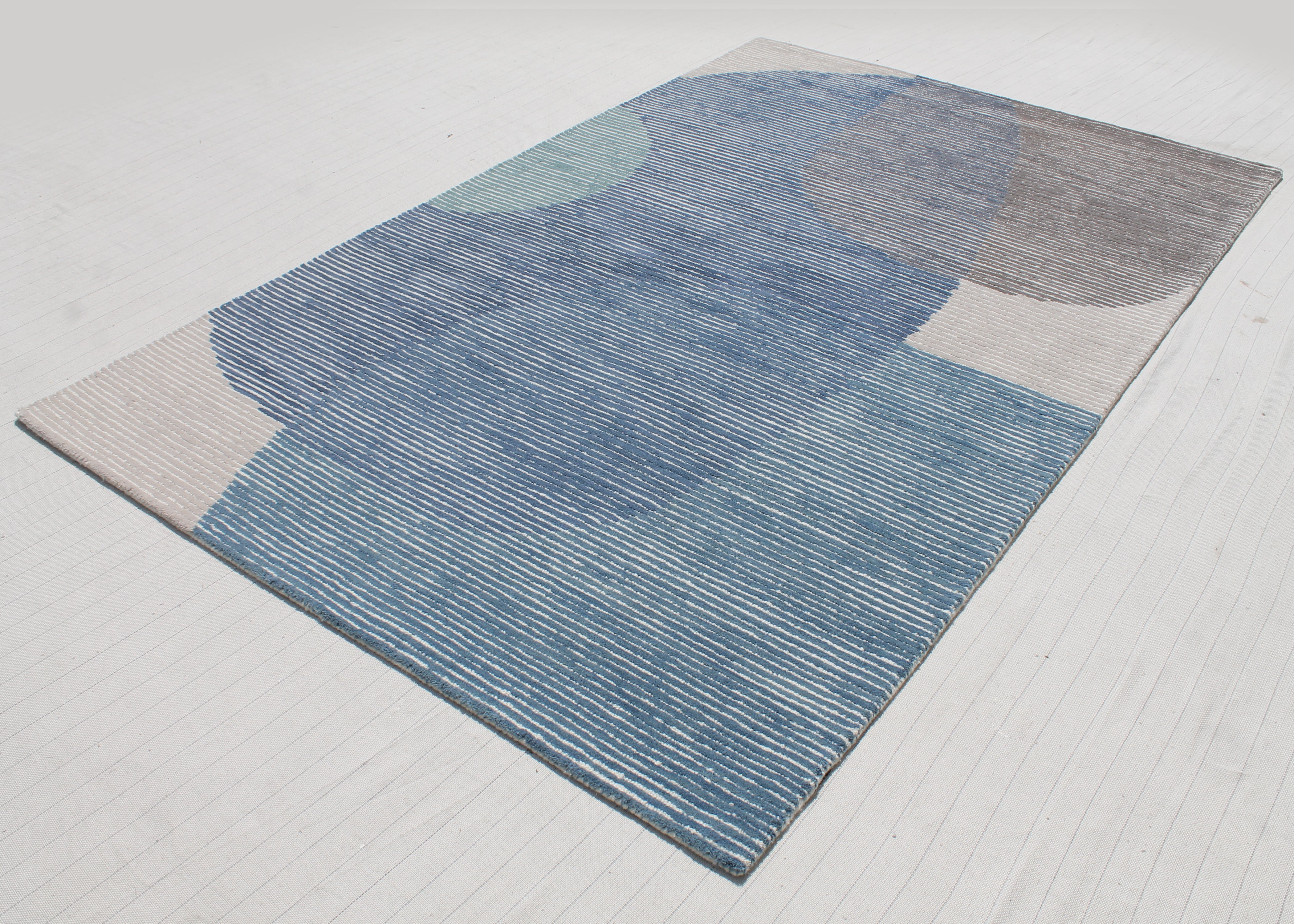 Dynamic Rugs ECCENTRIC 9603-591 Blue/Grey Rug