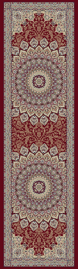 Dynamic Rugs ANCIENT GARDEN 57090-1484 Red Rug