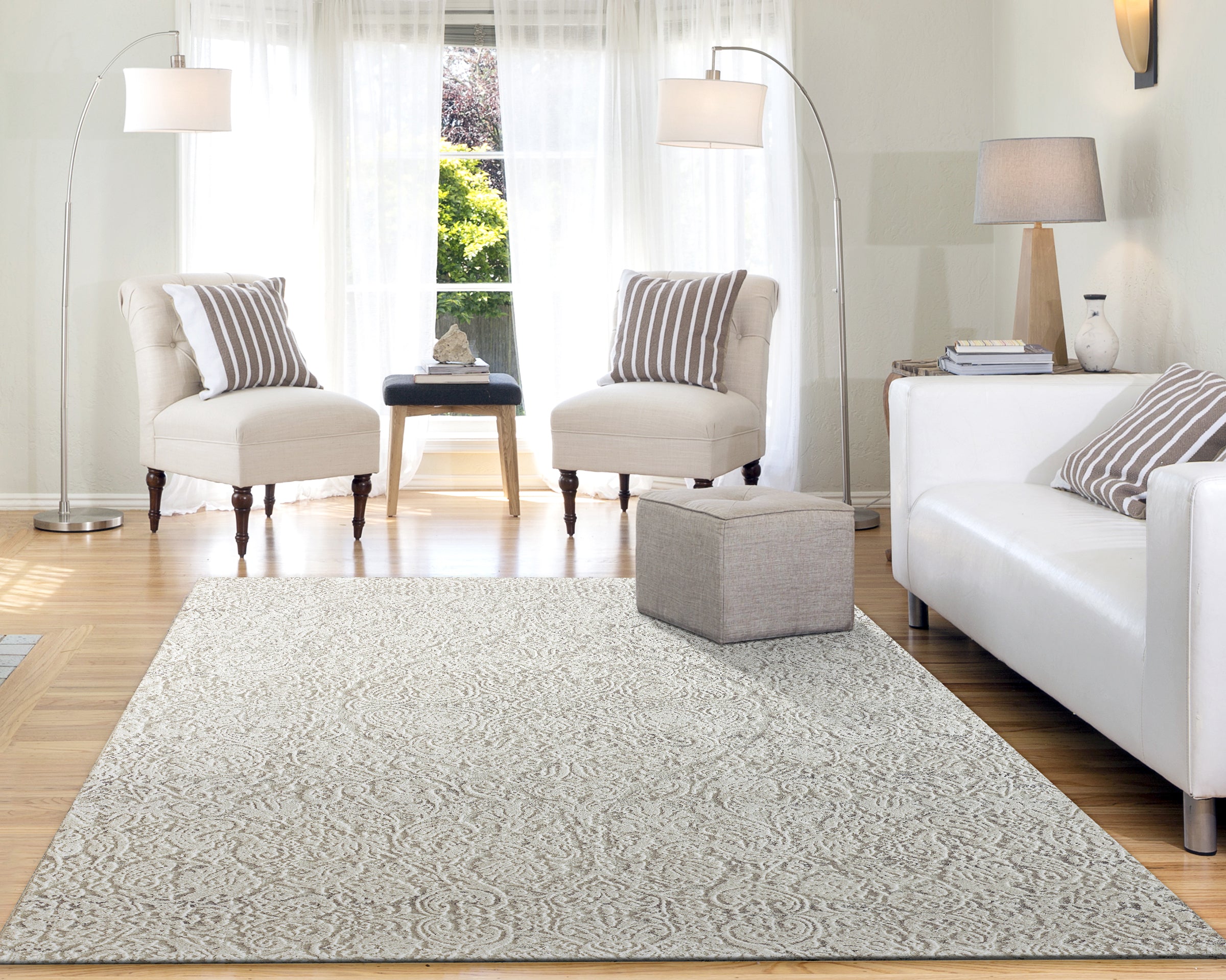 Dynamic Rugs QUARTZ 27040-100 Ivory Rug