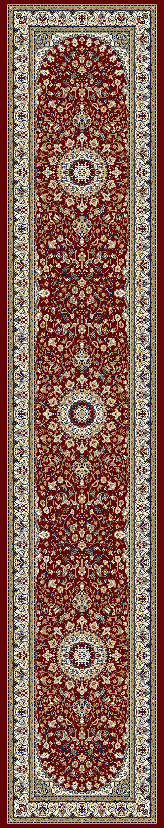 Dynamic Rugs Ancient Garden 57119-1414 Red/Ivory Rug